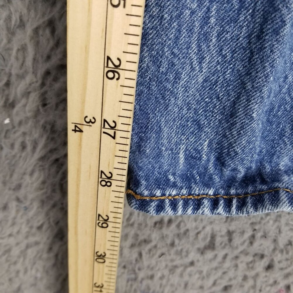 Levis Jeans Mens 34x30 Blue 501 Cotton Denim Button Fly Classic Straight - Picture 7 of 15
